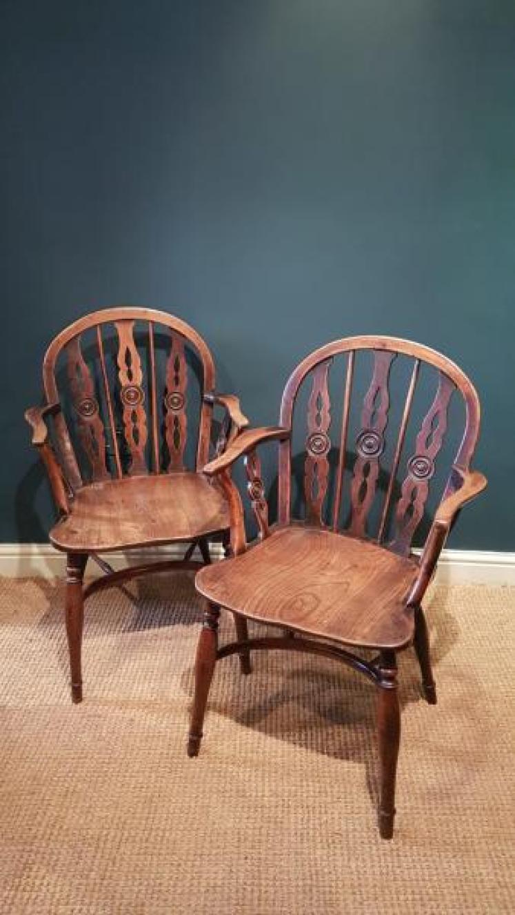 Matching Pair of Prior Windsor Chairs - Image 1