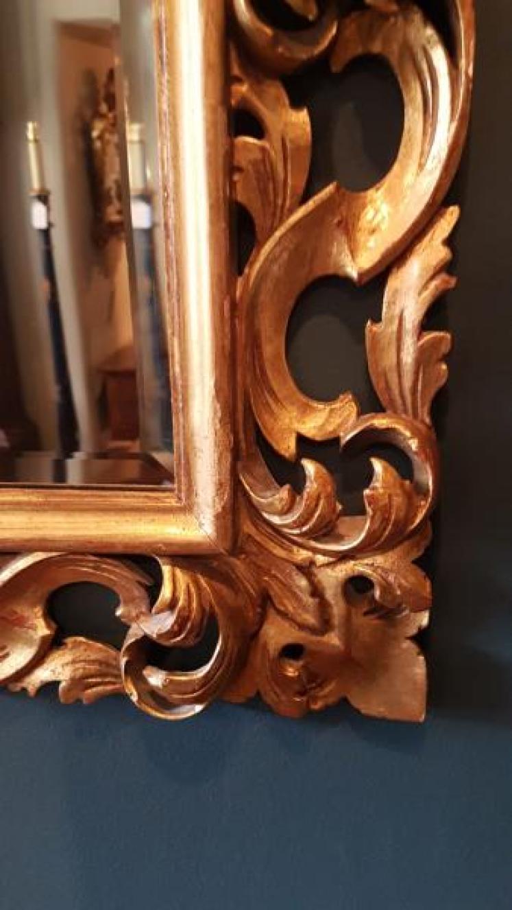 Antique Florentine Timber Gilt Mirror - Image 3