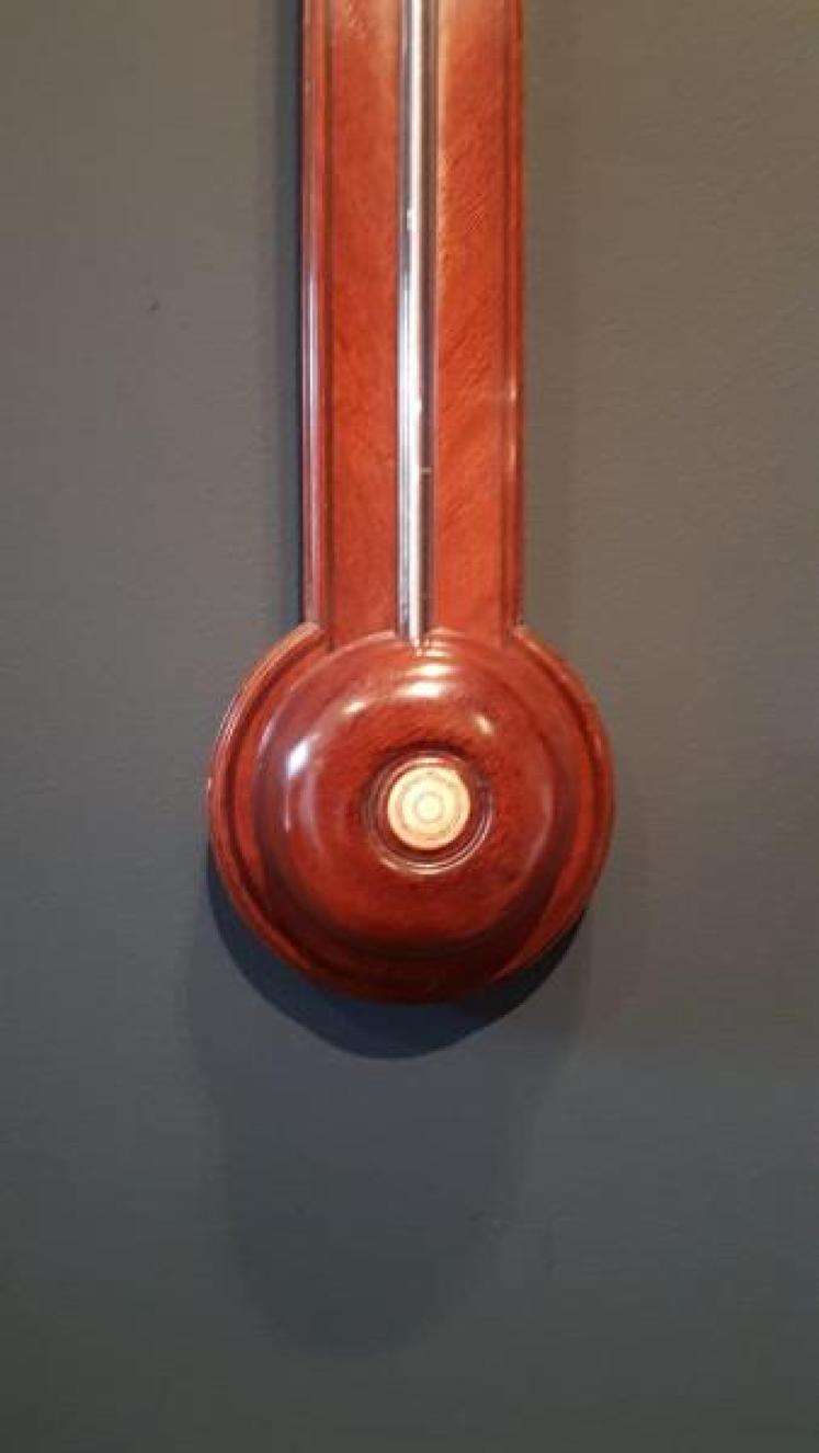 George III Mahogany Stick Barometer - Image 6