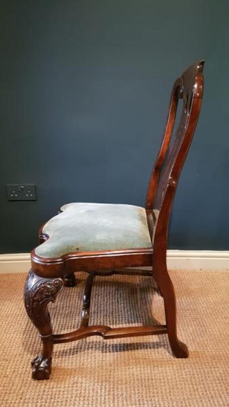 Outstanding Set of Eight Burr Walnut Chairs - Image 3