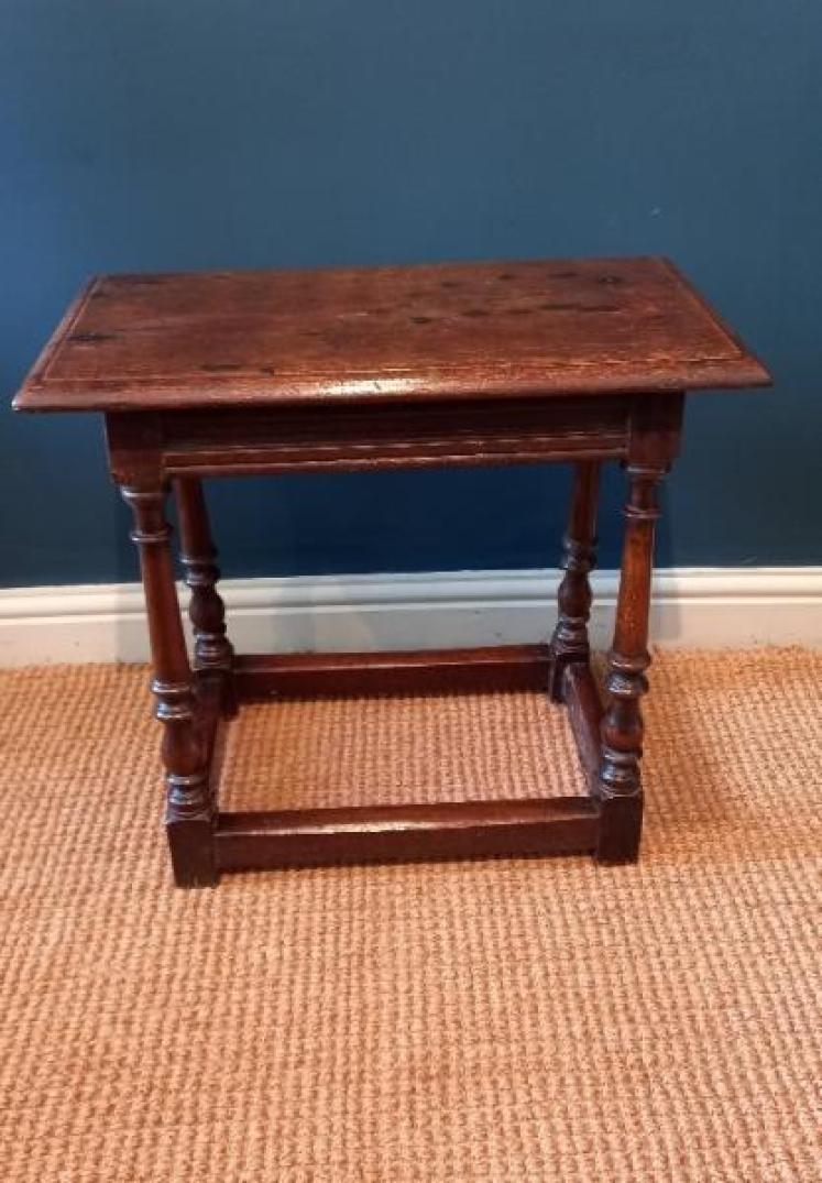 George III Period Oak Joint Stool - Image 1