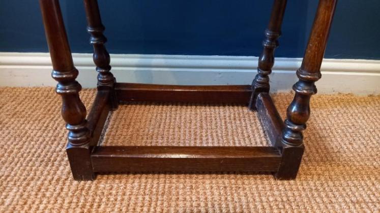 George III Period Oak Joint Stool - Image 2