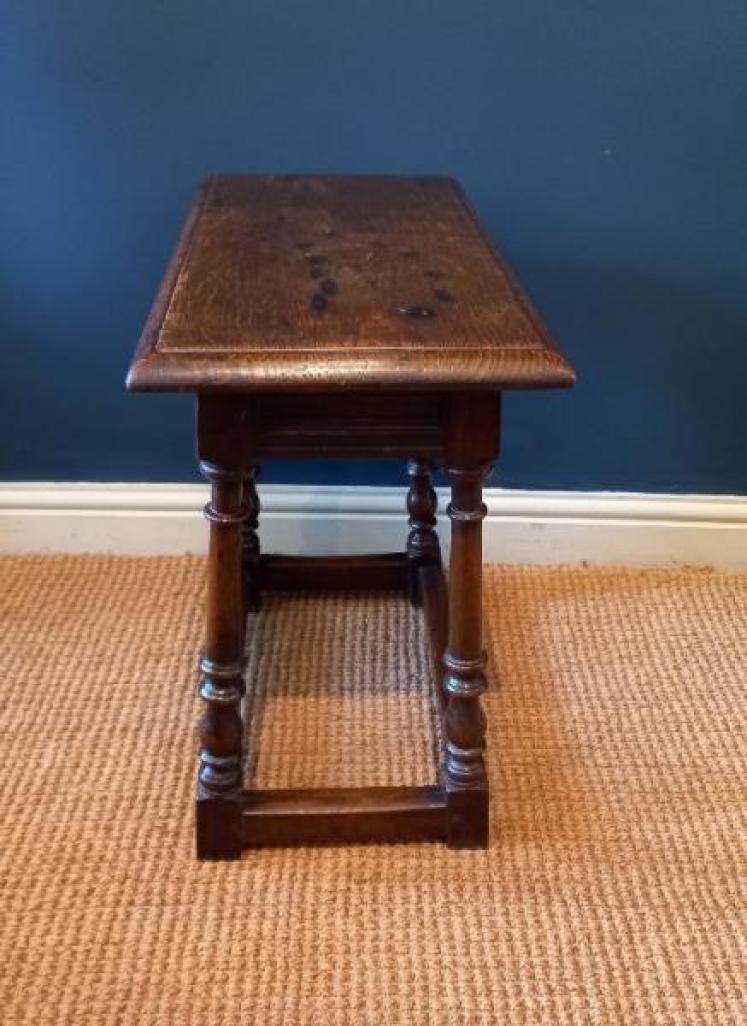 George III Period Oak Joint Stool - Image 4