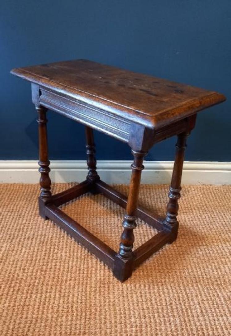 George III Period Oak Joint Stool - Image 5