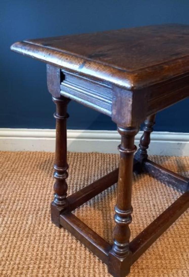 George III Period Oak Joint Stool - Image 6