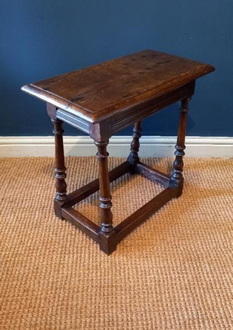 George III Period Oak Joint Stool - Image 7