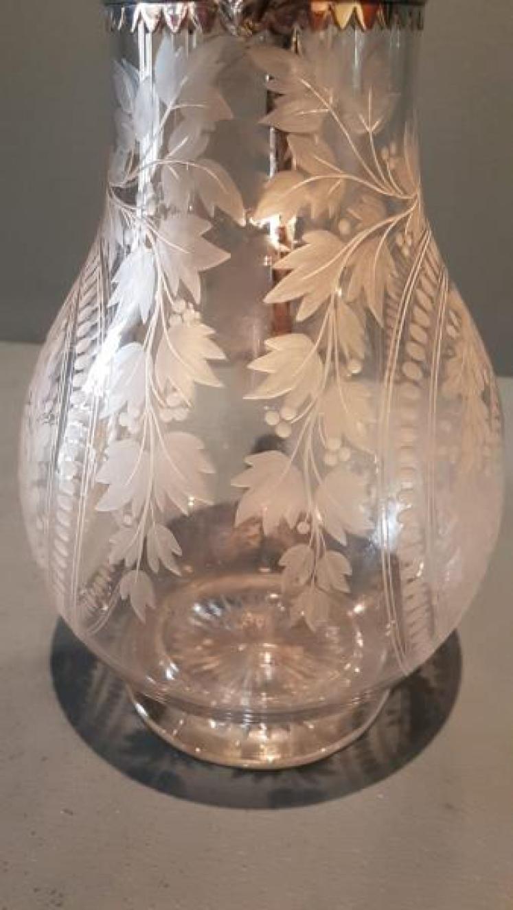 Superb Quality Mid Victorian Silver Mounted Claret Jug - Image 3