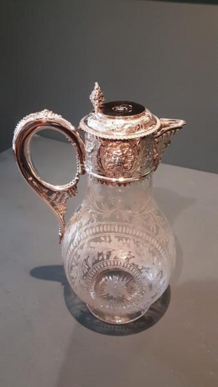Superb Quality Mid Victorian Silver Mounted Claret Jug - Image 4