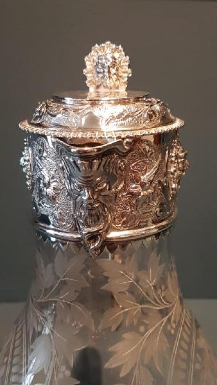 Superb Quality Mid Victorian Silver Mounted Claret Jug - Image 7