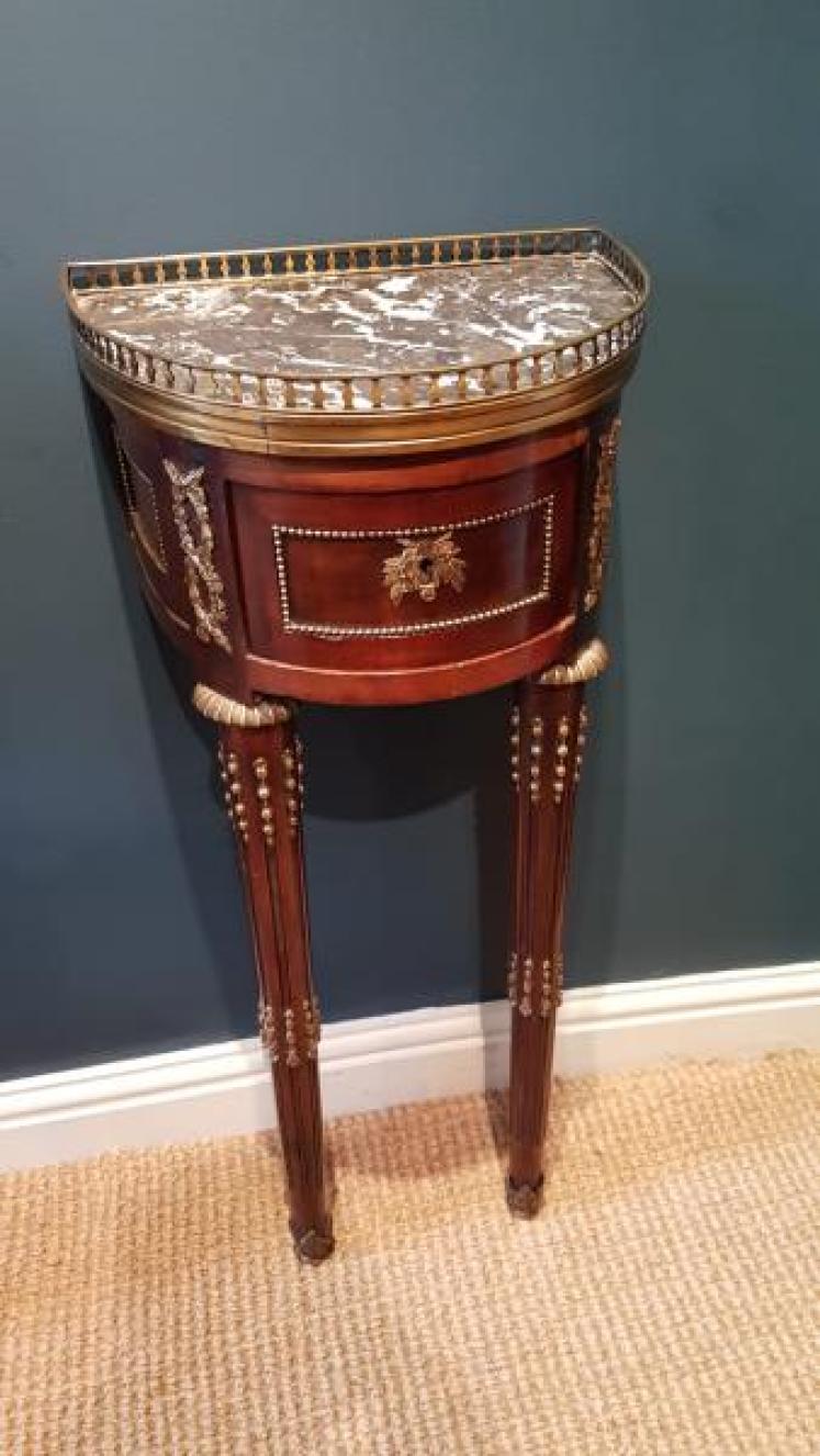 Matching Pair of Empire Style Side Tables - Image 3