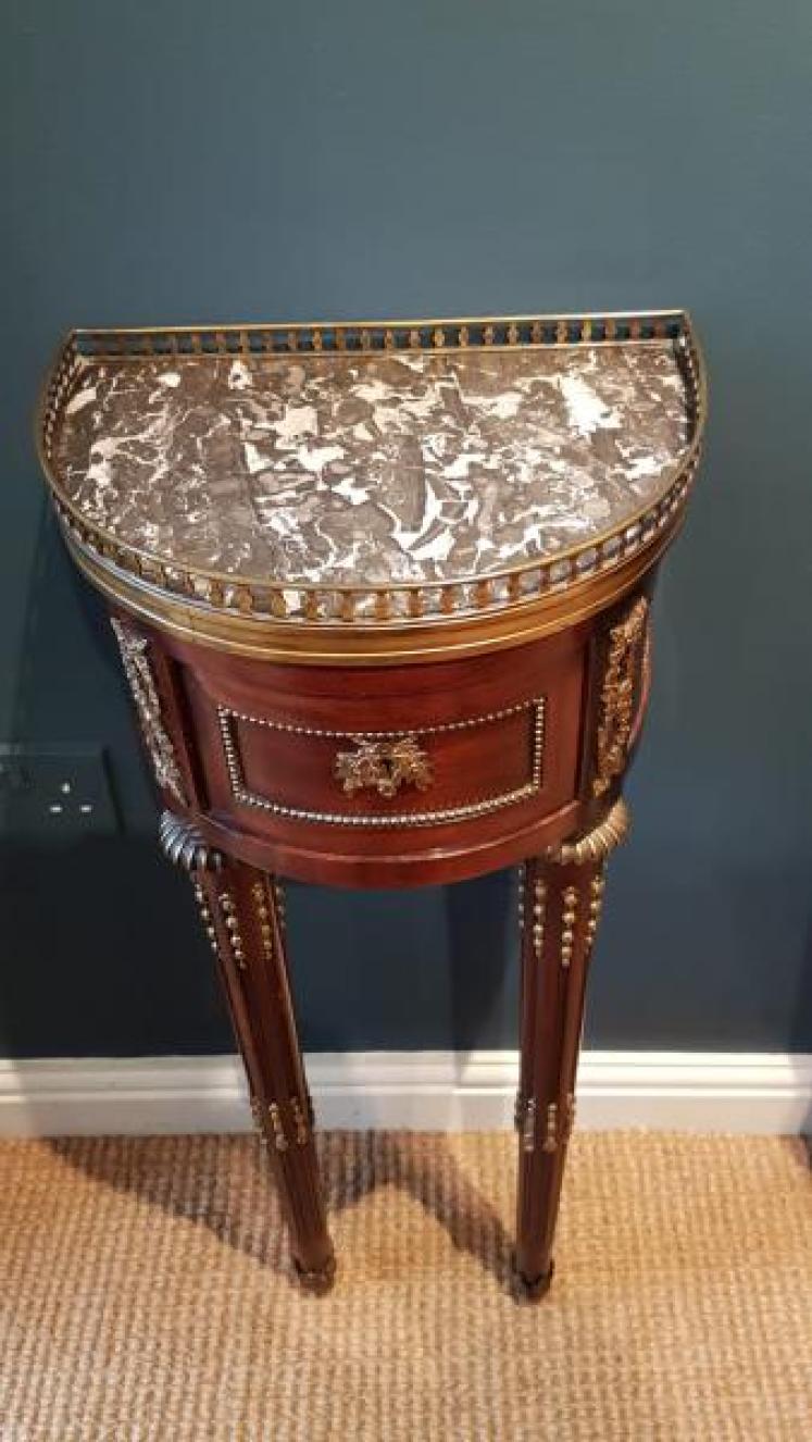 Matching Pair of Empire Style Side Tables - Image 4