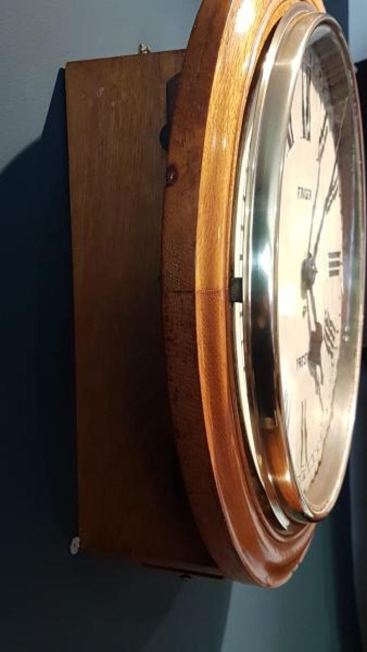 Victorian Fraser 16" Dial Fusee Wall Clock - Image 3