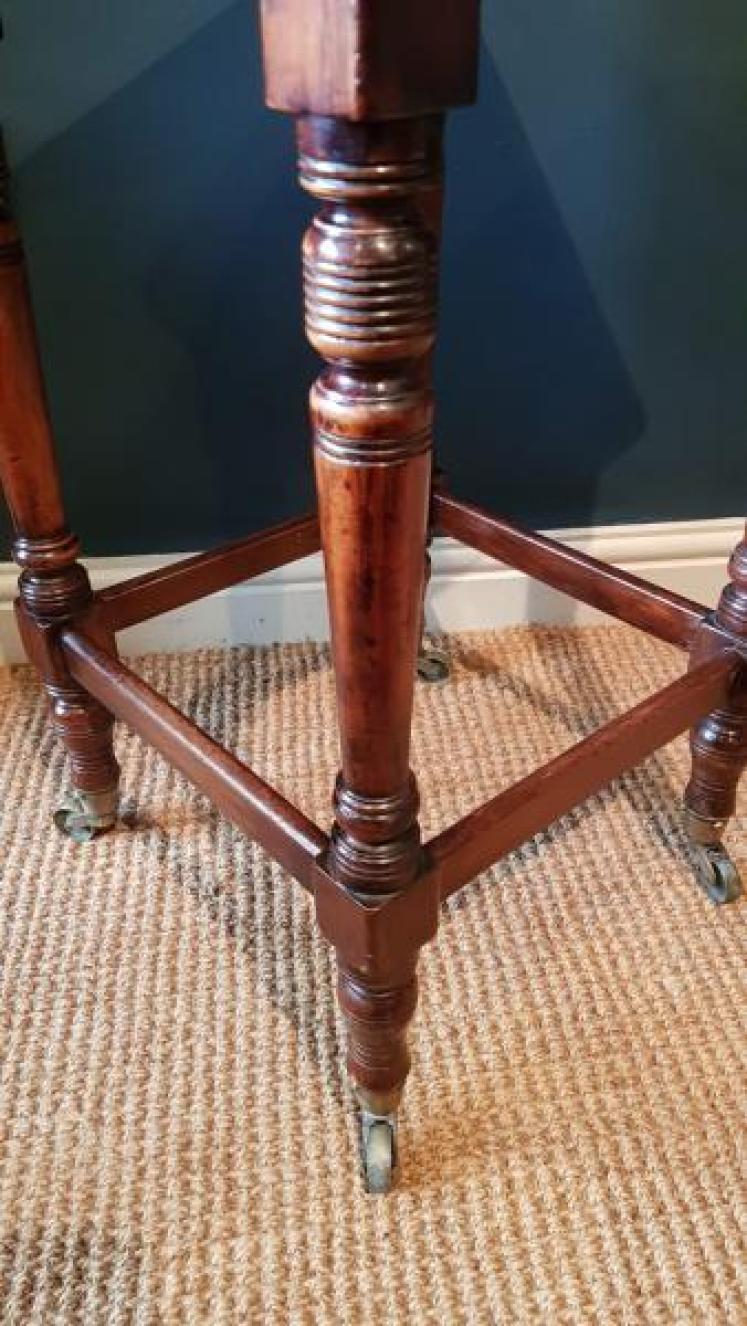Pair of Victorian Marble Topped Lamp Tables - Image 3