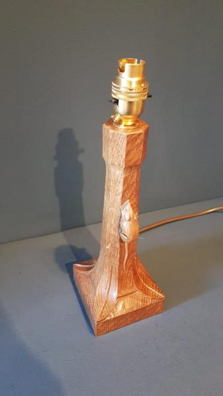 Thompson of Kilburn Mouseman Table Lamp - Image 2