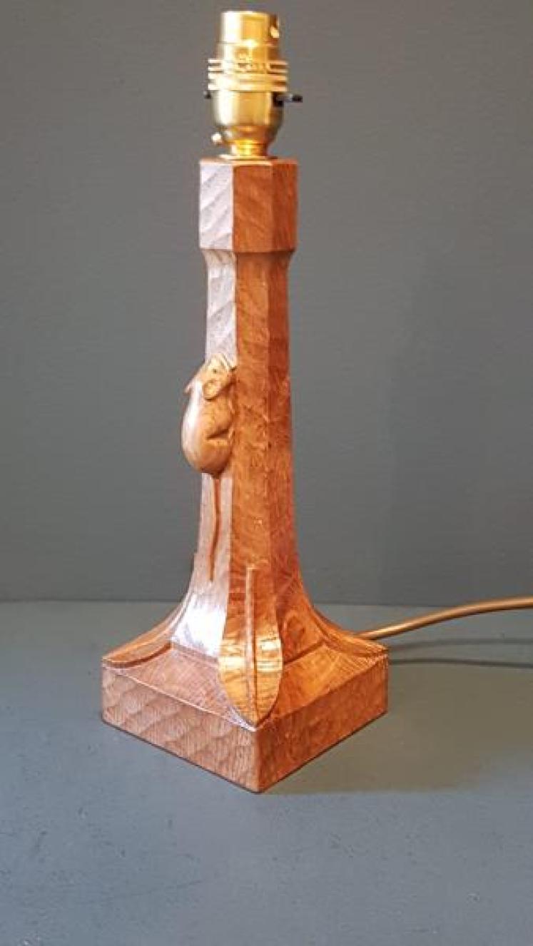 Thompson of Kilburn Mouseman Table Lamp - Image 5