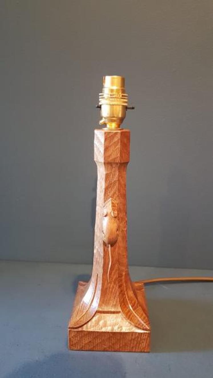 Thompson of Kilburn Mouseman Table Lamp - Image 6