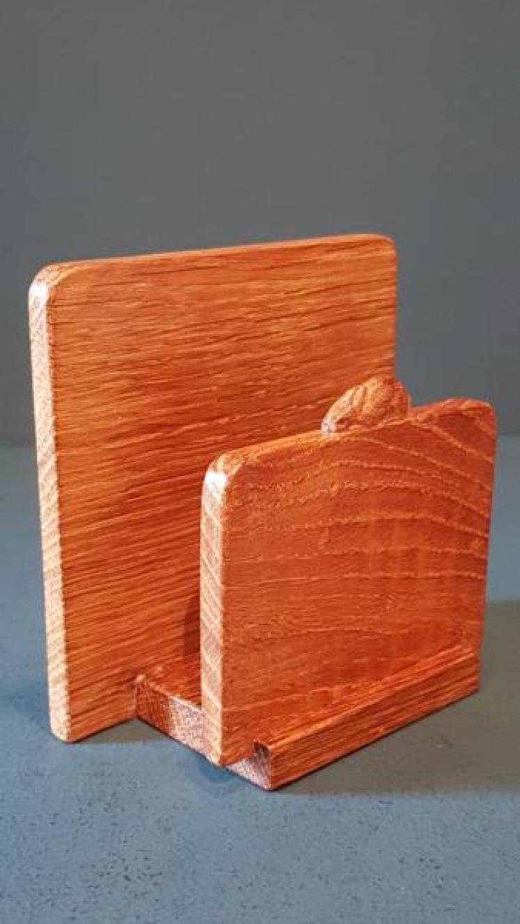 Rabbit Man (Peter Heap) Oak Letter Rack - Image 1