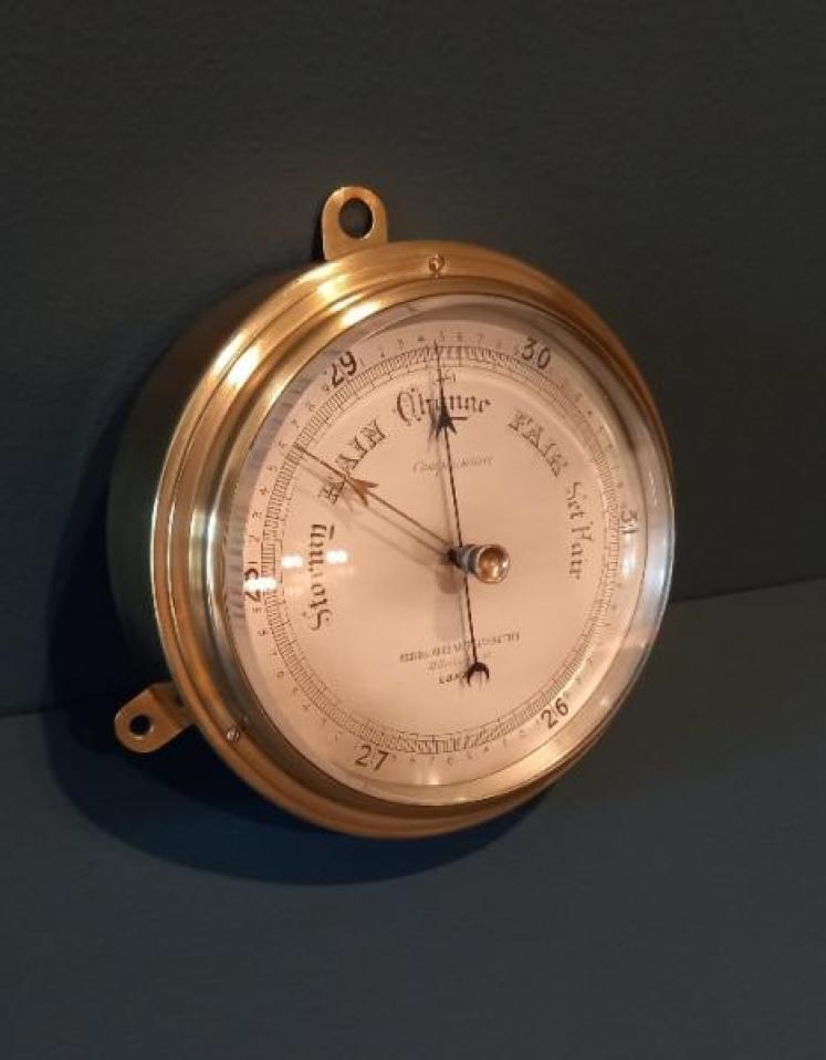 Victorian London Bulkhead Marine Barometer  - Image 1