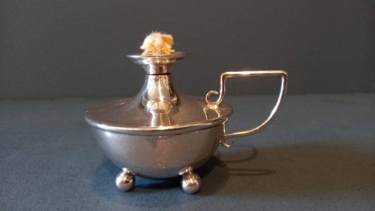 Edwardian Silver 'Night Light' Style Table Light - Image 1