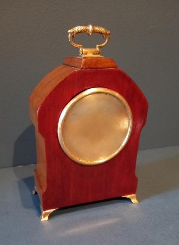 Edwardian Period Inlaid Bracket Style Mantel Clock - Image 7