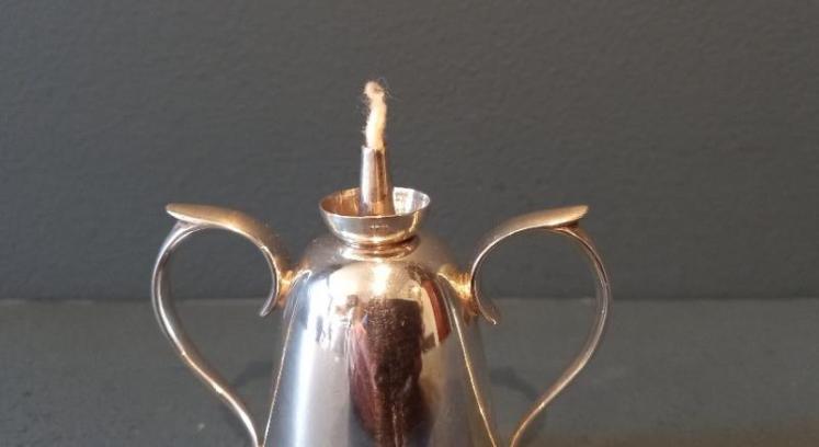 George V Period Silver Bell Shaped Table Lighter - Image 2
