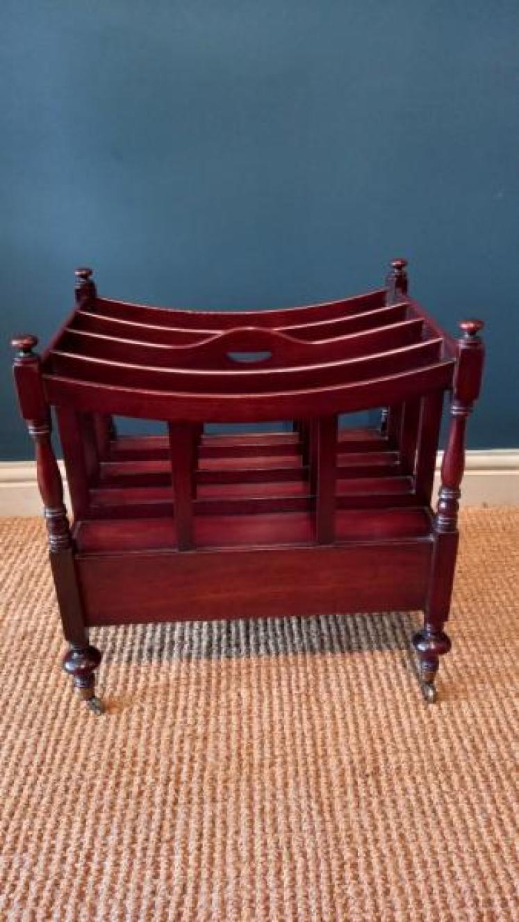 Regency Period Mahogany Canterbury - Image 4