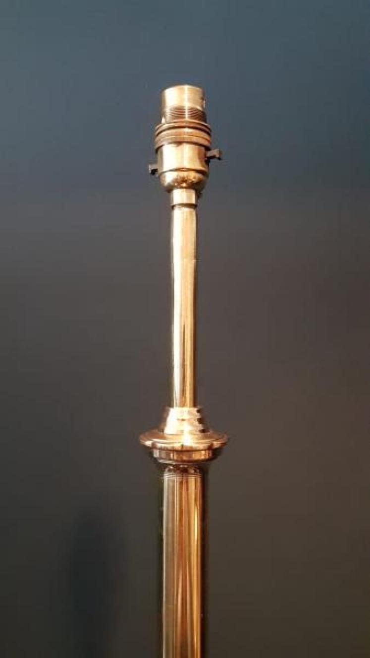 Edwardian Brass Lamp Standard - Image 6