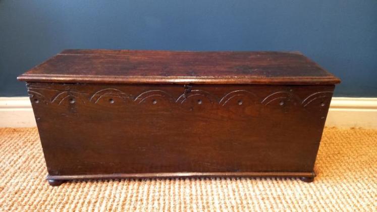 Small James II Period Oak Coffer c.1680 - Image 1