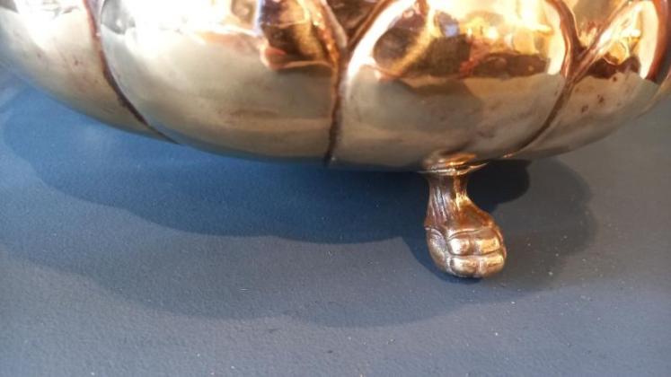 Mid Victorian Cast Brass Jardiniere - Image 5