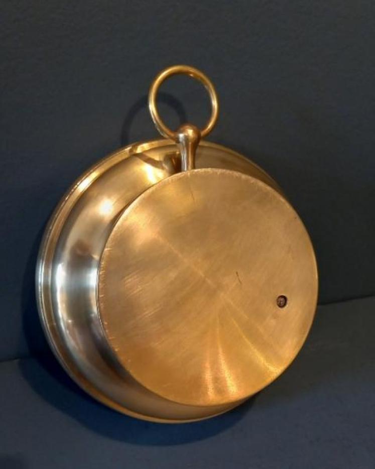 Large Mid Victorian 6.5" Marine Barometer & Thermometer - Image 6