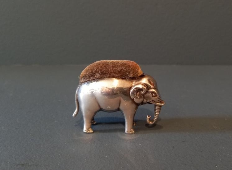 Edwardian Period Silver Elephant Novelty Pin Cushion - Image 6
