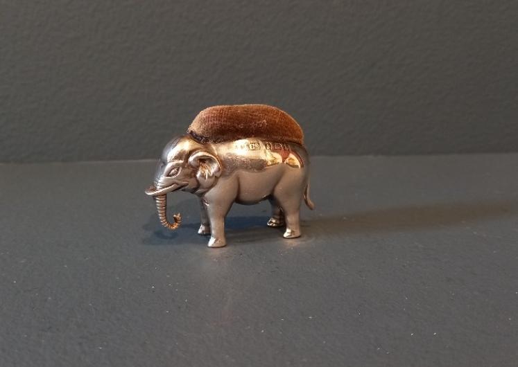 Edwardian Period Silver Elephant Novelty Pin Cushion - Image 7