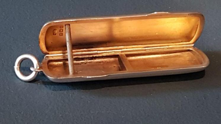 Edwardian Silver Two Section Pin Case - Image 2
