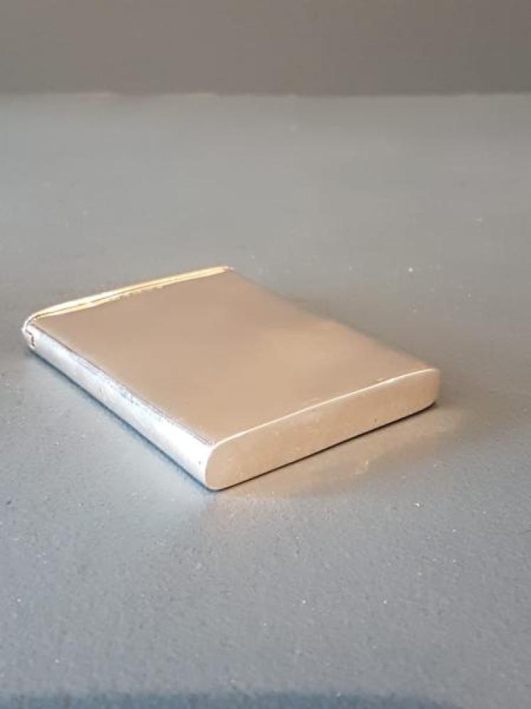 Victorian Silver Snap Top Card Case - Image 2
