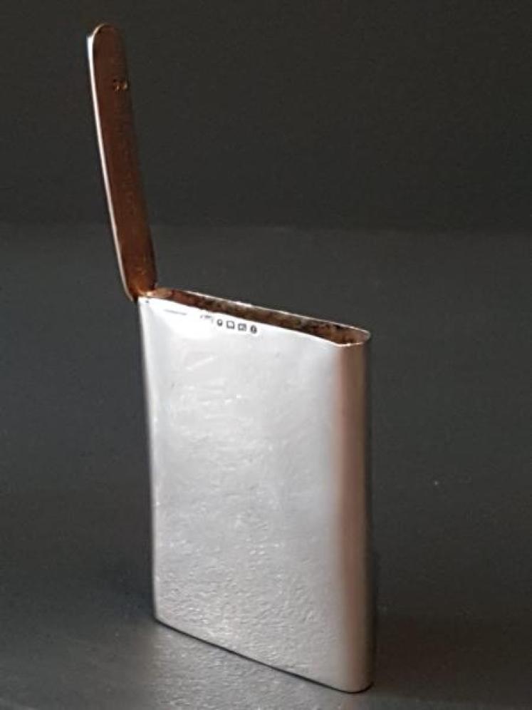 Victorian Silver Snap Top Card Case - Image 5