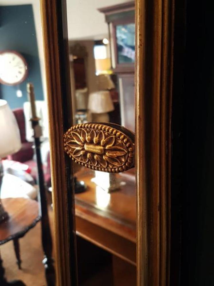 Victorian Timber Gilt Segmented Mirror - Image 4