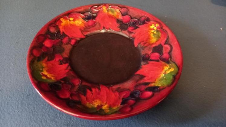 Moorcroft Autumn Leaf & Berries Coffee Can & Saucer - Image 6
