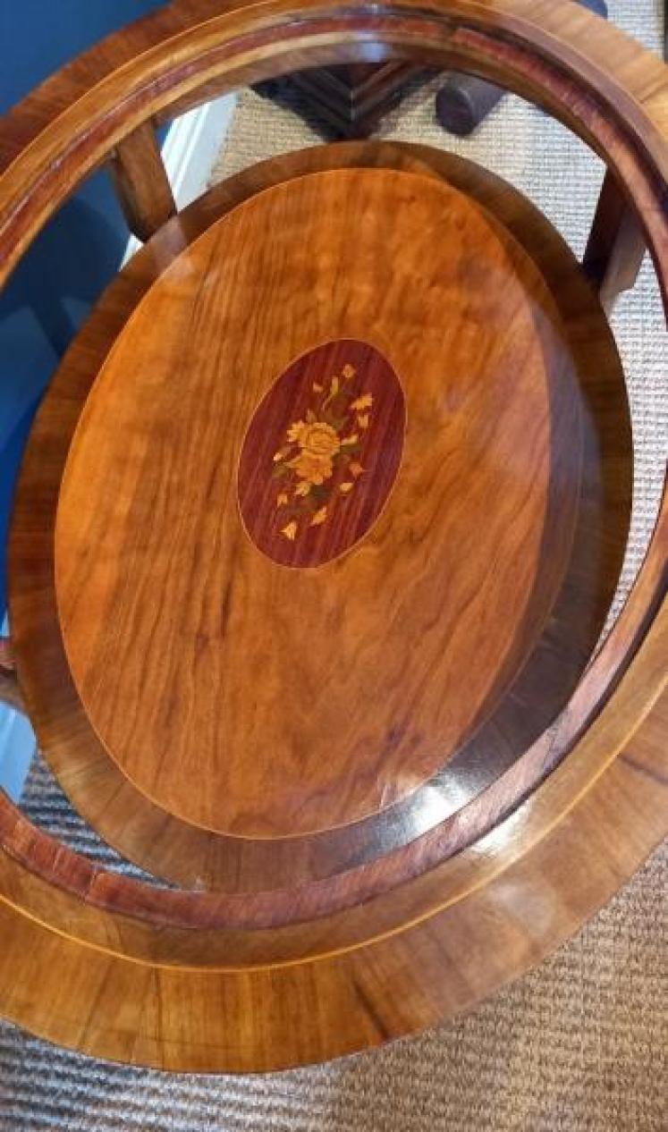 Edwardian Period Oval Inlaid Occasional Table - Image 5