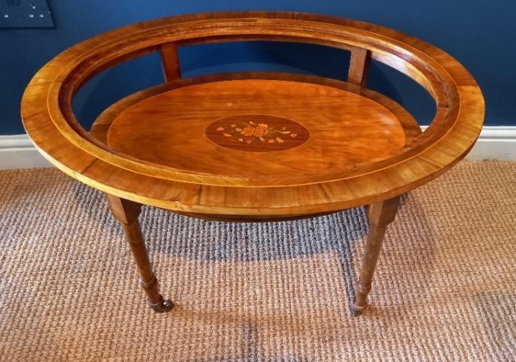Edwardian Period Oval Inlaid Occasional Table - Image 7