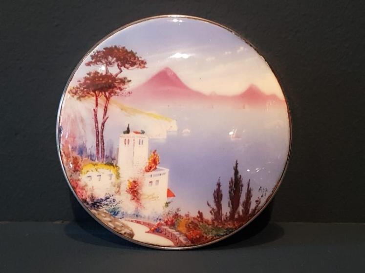 Fine Quality Enamel Top Table Jar - Image 2