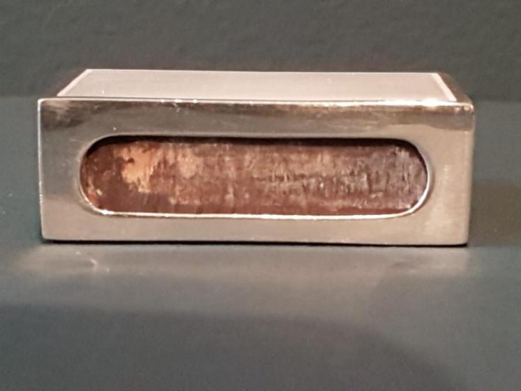 George V Silver and White Enamel Match Box Holder - Image 6
