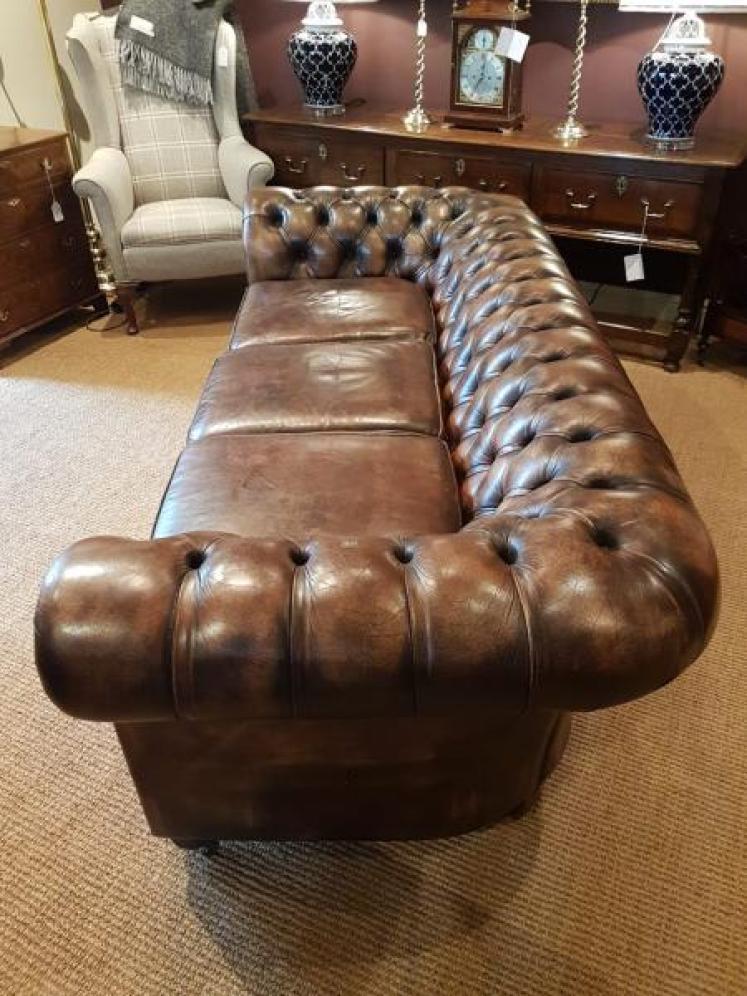 Leather Chesterfield Sofa - Image 3