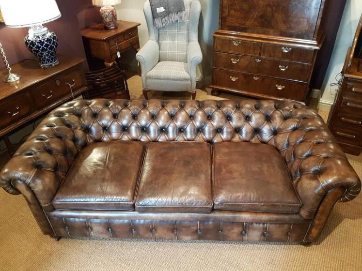 Leather Chesterfield Sofa - Image 6
