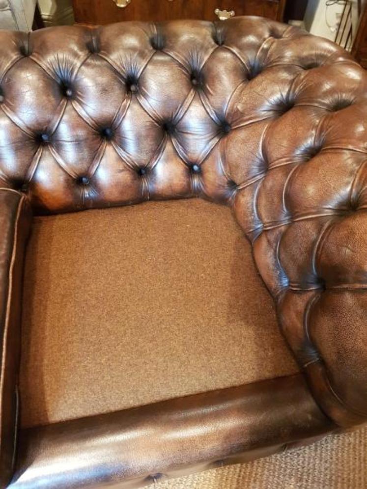 Leather Chesterfield Sofa - Image 7
