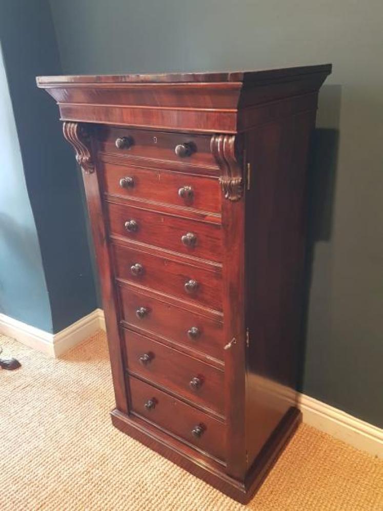 Fine Quality Early Victorian Wellington Chest - Image 7