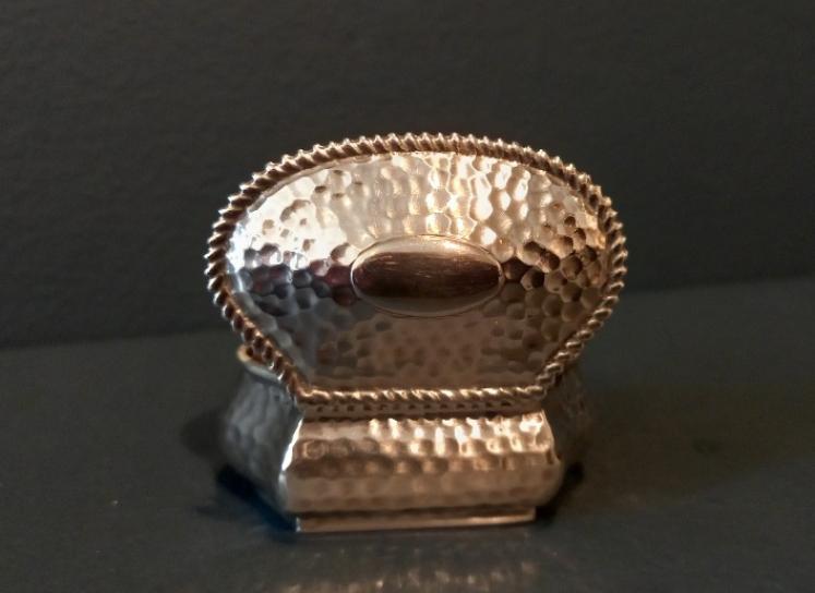 Victorian Silver Planished Table Snuff Box - Image 4