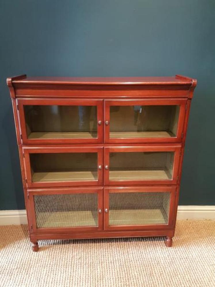 Pair of Edwardian Mahogany Barristers Bookcases - Image 7