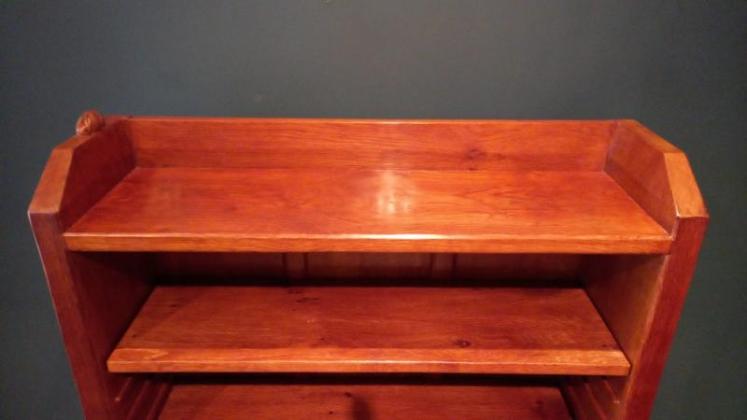 Superb Solid Oak Rabbit Man Open Bookcase - Image 2