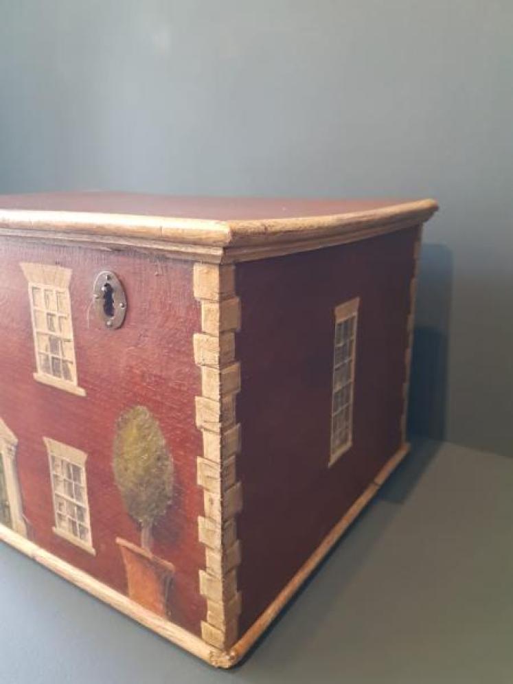 Victorian Oak Painted Country House Toy Box - Image 7