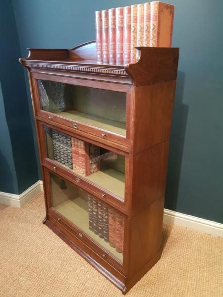 Edwardian Oak Lebus Sectional Bookcase - Image 2